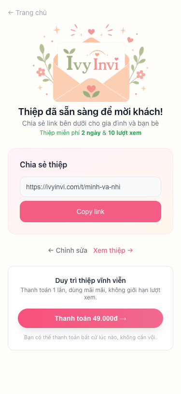 Xuất bản và chia sẻ