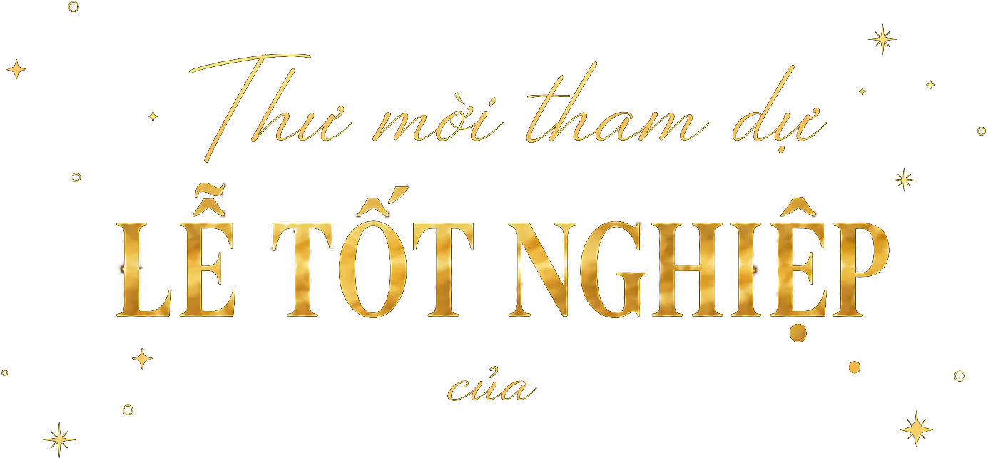 Thư mời tham dự Lễ Tốt Nghiệp