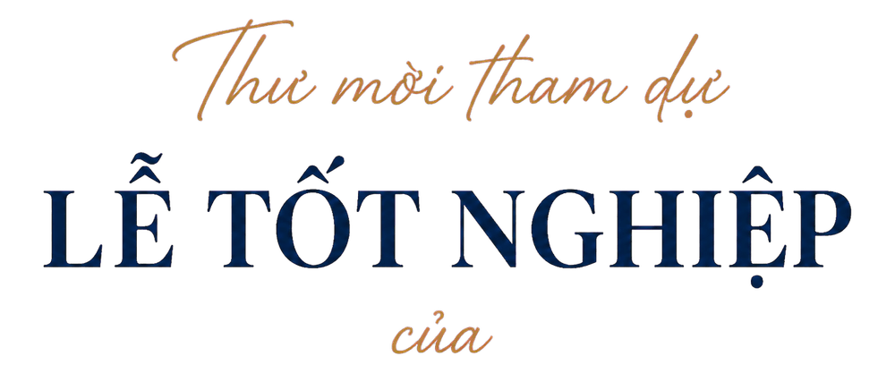 Thư mời tham dự Lễ Tốt Nghiệp