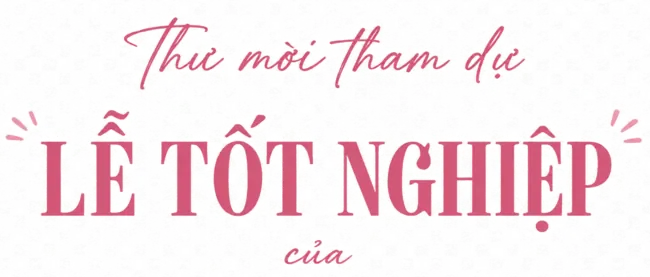 Thư mời tham dự lễ tốt nghiệp của
